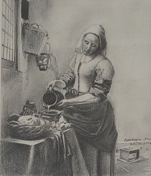 Woman Pouring Liquid