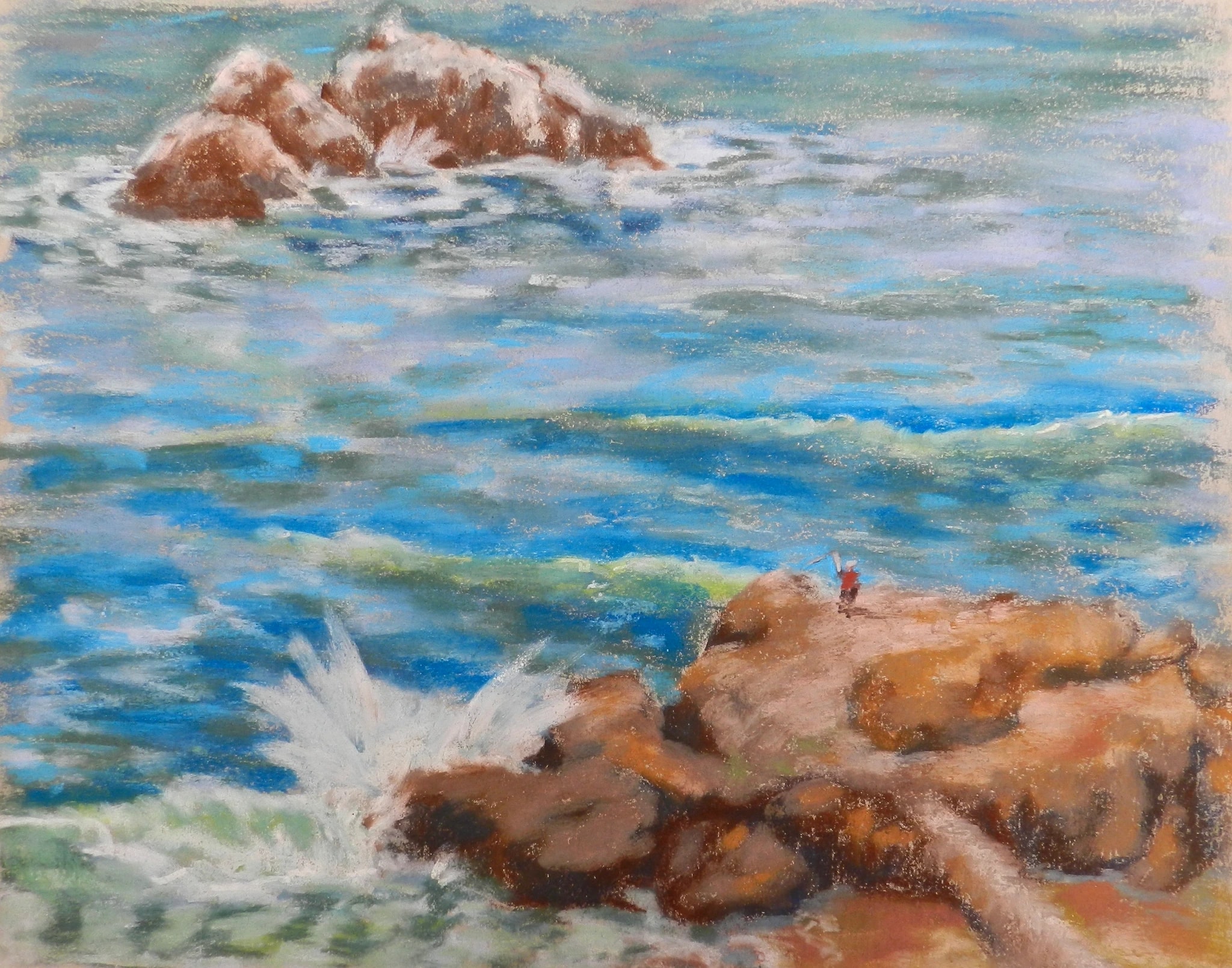 A Fisherman At Sutro Baths