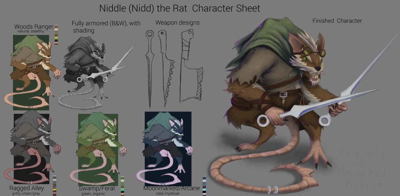 Niddle the Woods Ranger Rat