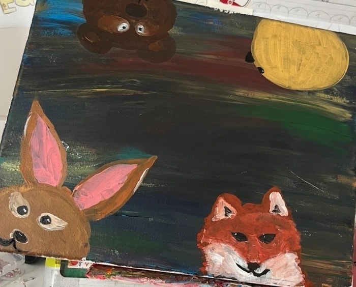 Moonlit Fox and Friends