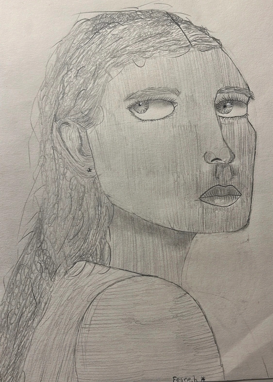 Pensive Gaze Portrait