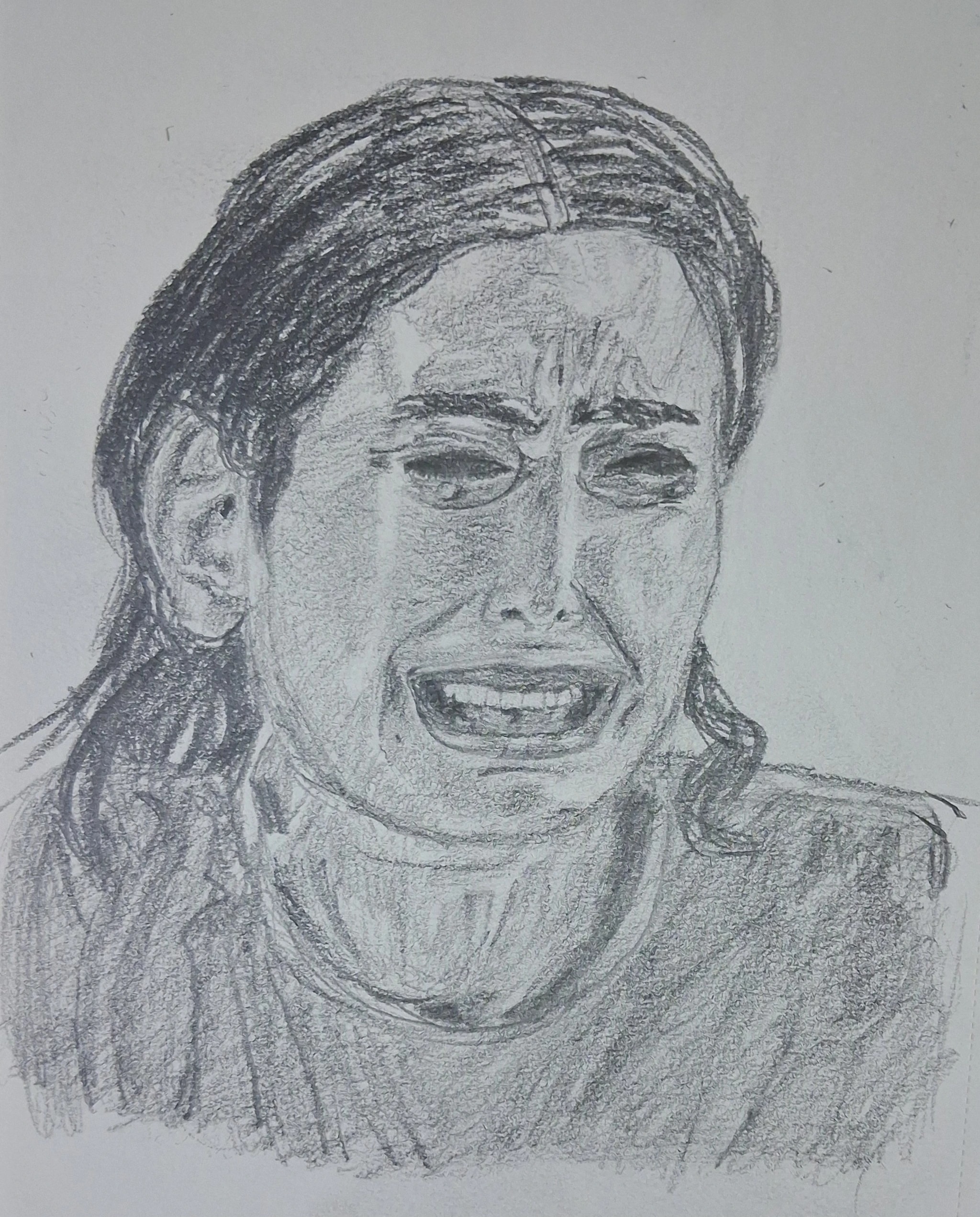 Joyful Pencil Portrait