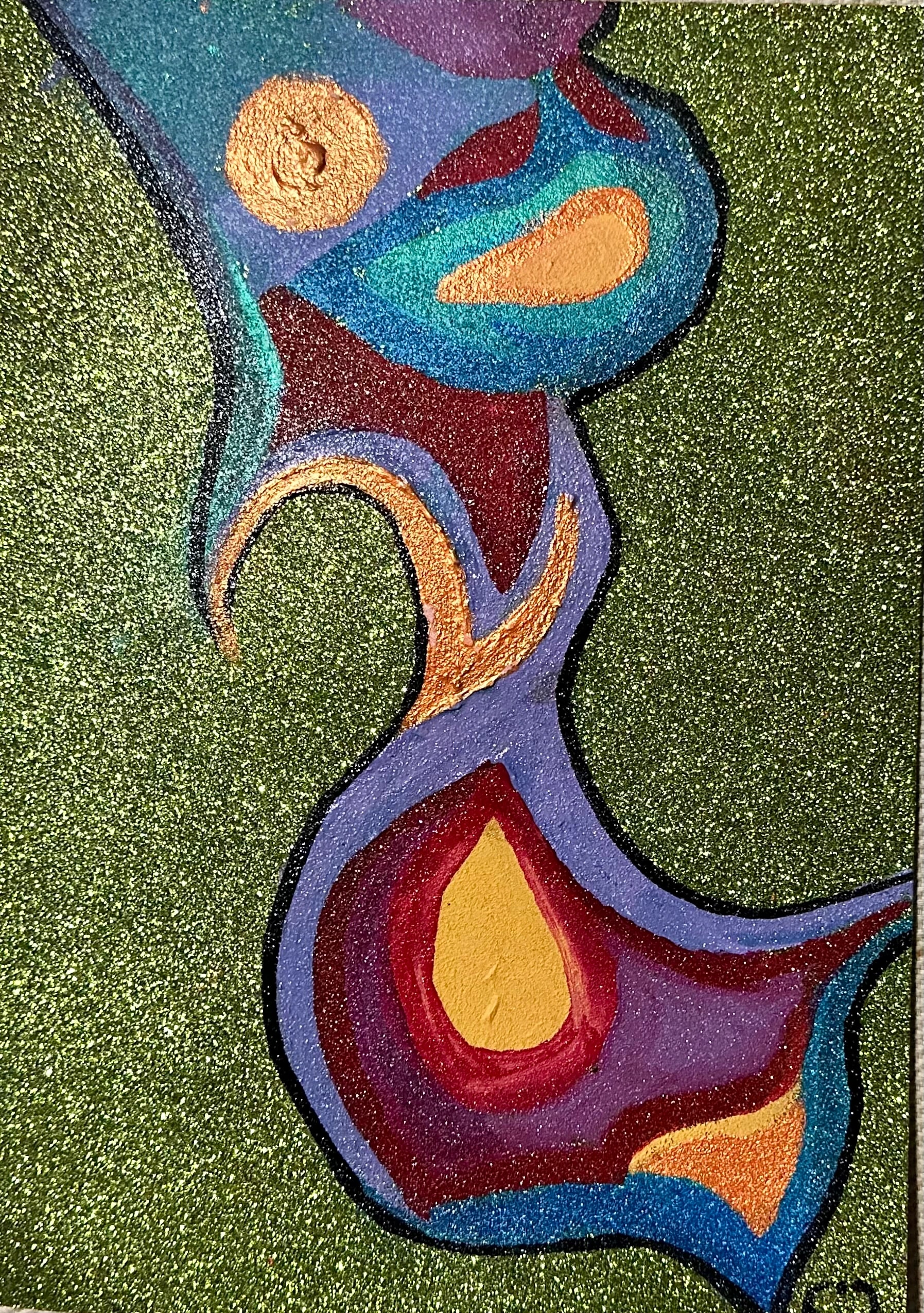 Jewel-Toned Organic Flow