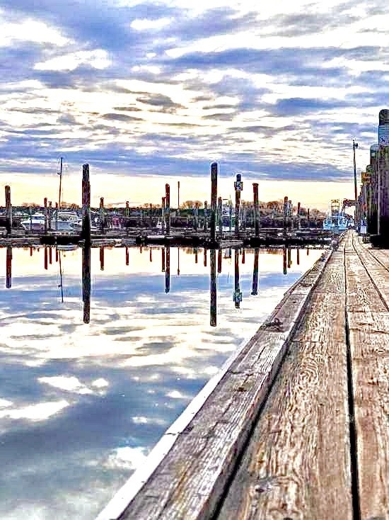 Marina Boardwalk Early Light
