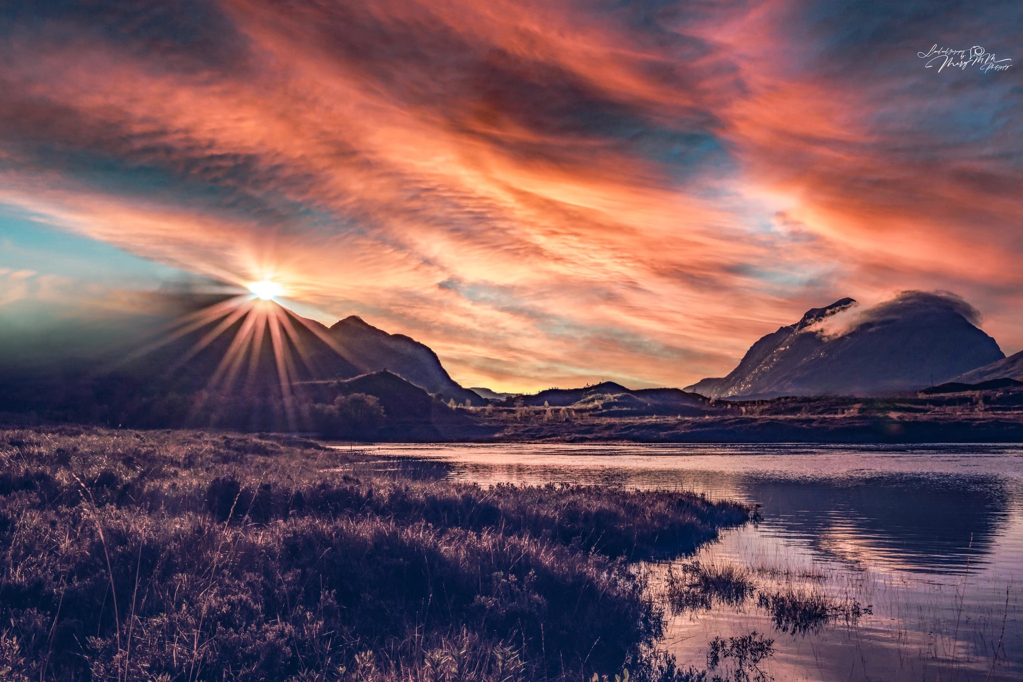 Mountain Lake Sunset