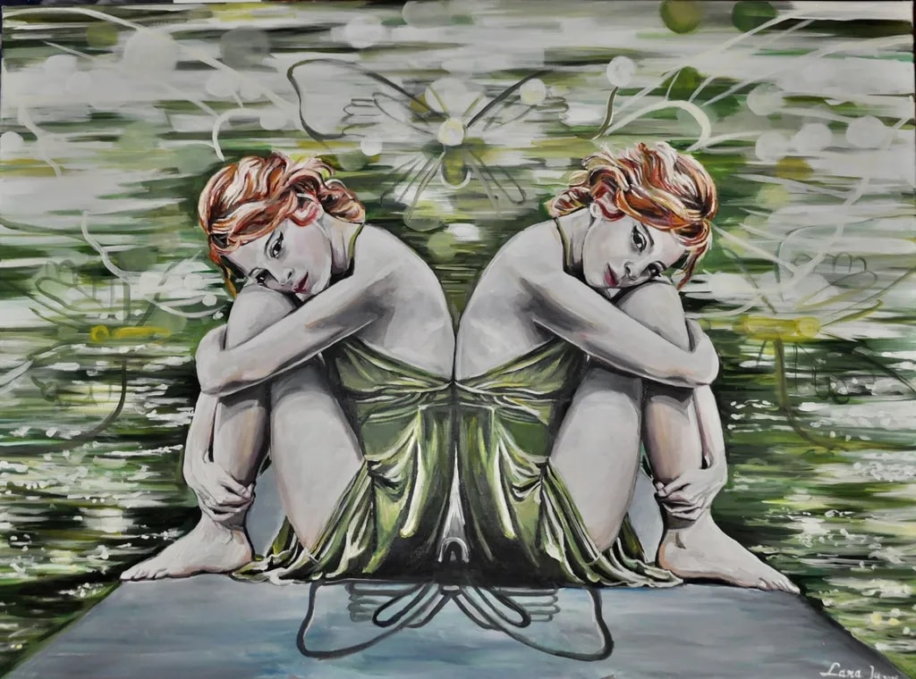 Twin Figures in Bloom