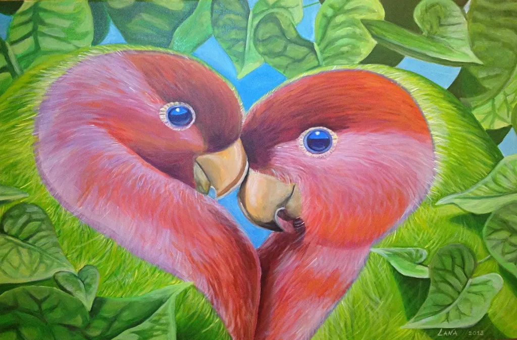 Flamingo Heart