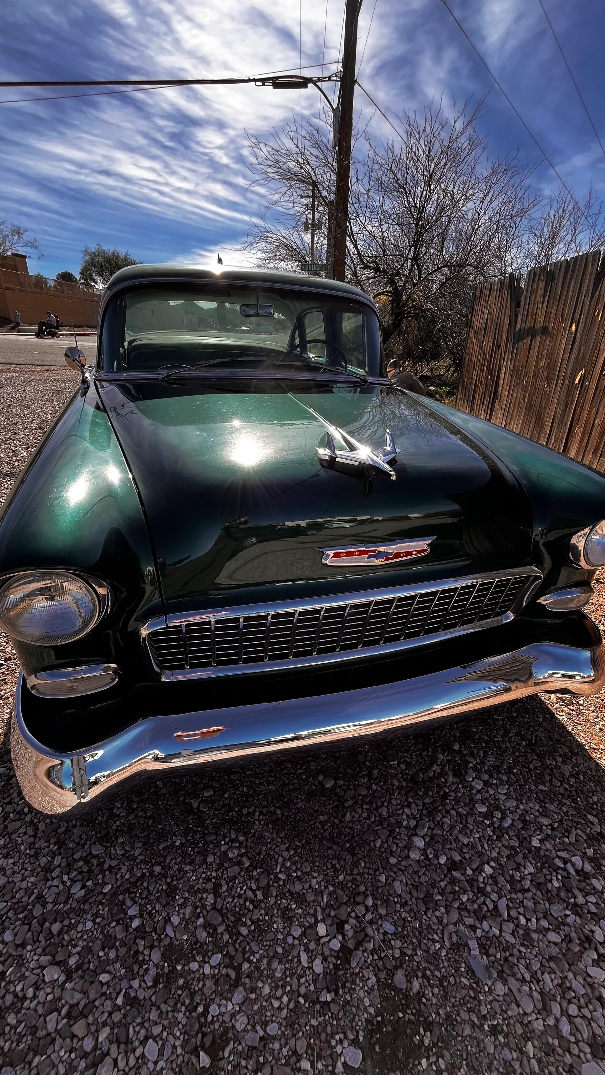 Classic Chevrolet Under Blue Skies