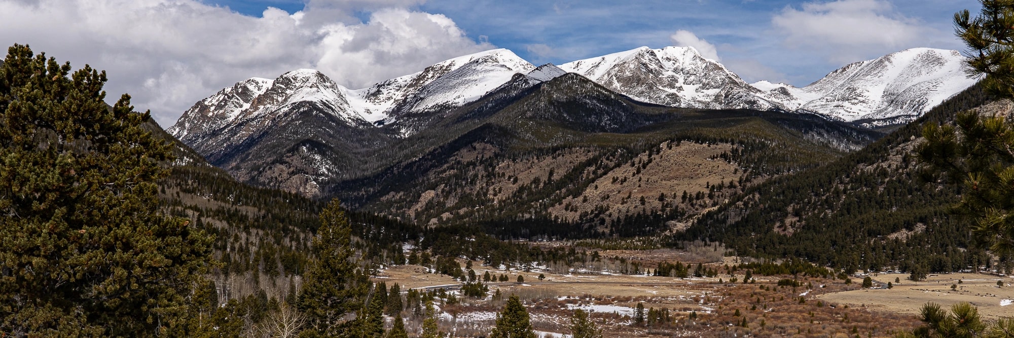 Snowy Peaks over West Horseshoe Park in Rocky Mountain National Park