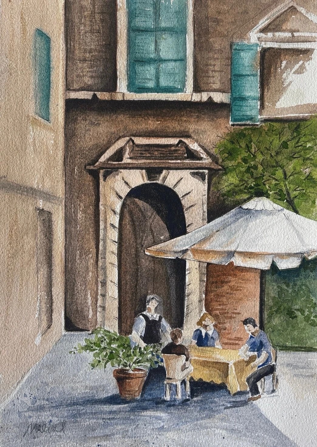Courtyard Café Gathering