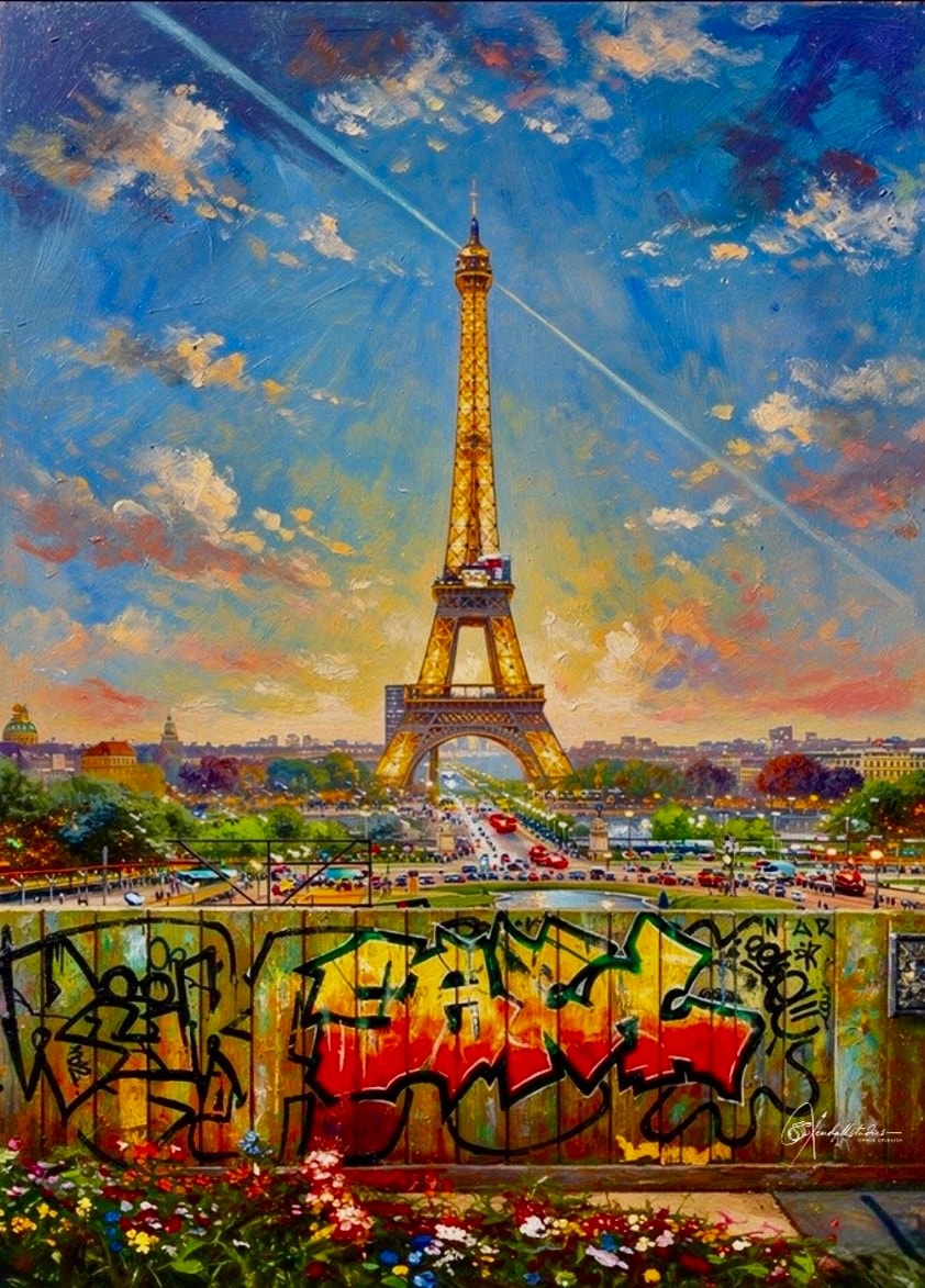 Paris Graffiti Towerscape