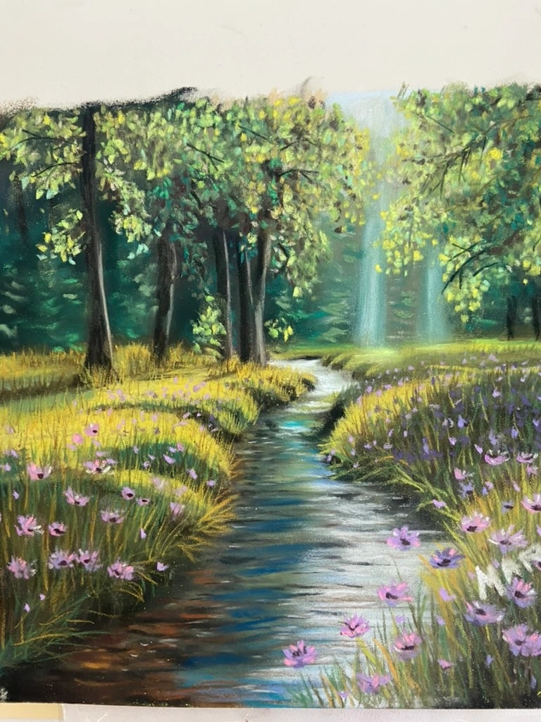 Sunlit Forest Stream