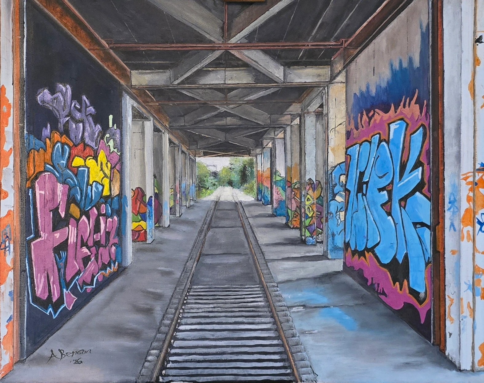 Graffiti Rail Passage