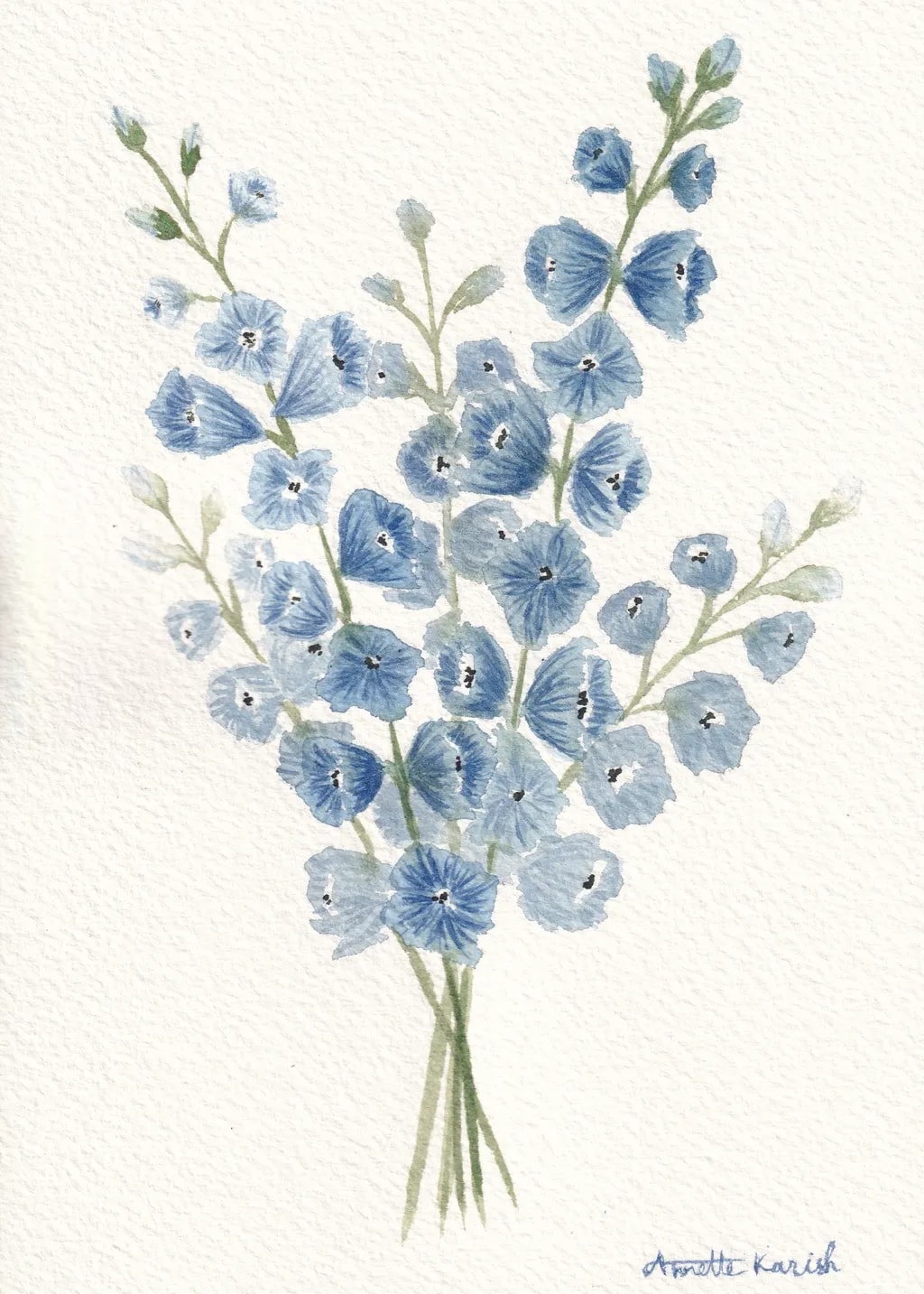 Blue Delphinium Bouquet