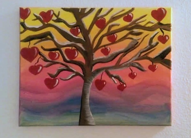 Heartfruit Tree at Sunset