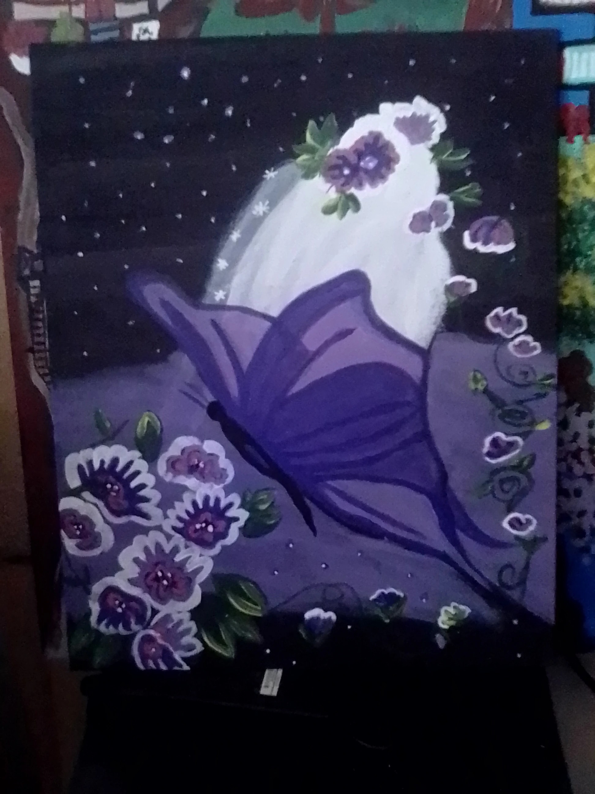 Flower-Crowned Moon Ghost