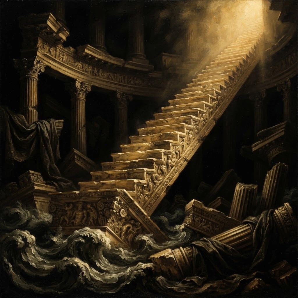 Sunken Marble Stairway