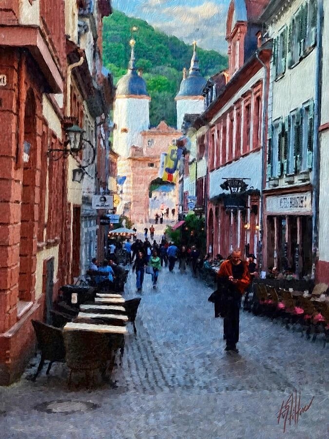 Steingasse, the Way to the Alte Brucke 