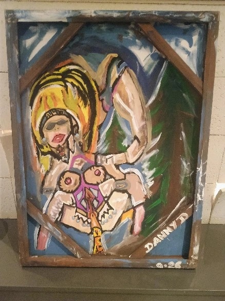 Colorfield Woman Portrait