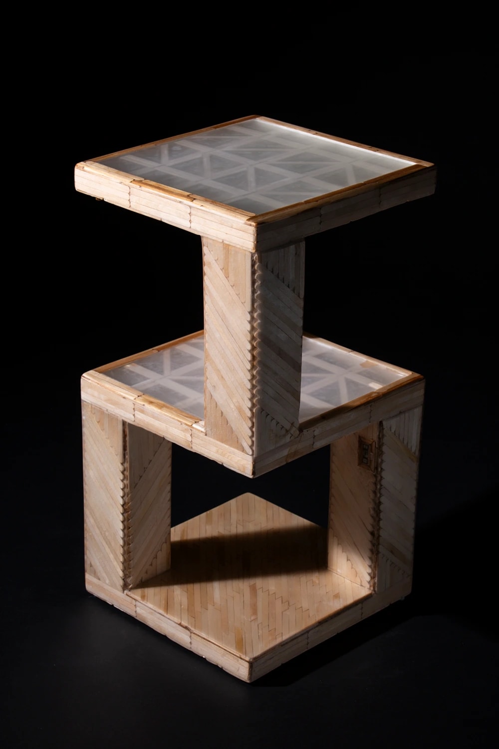Bamboo Tiered Table