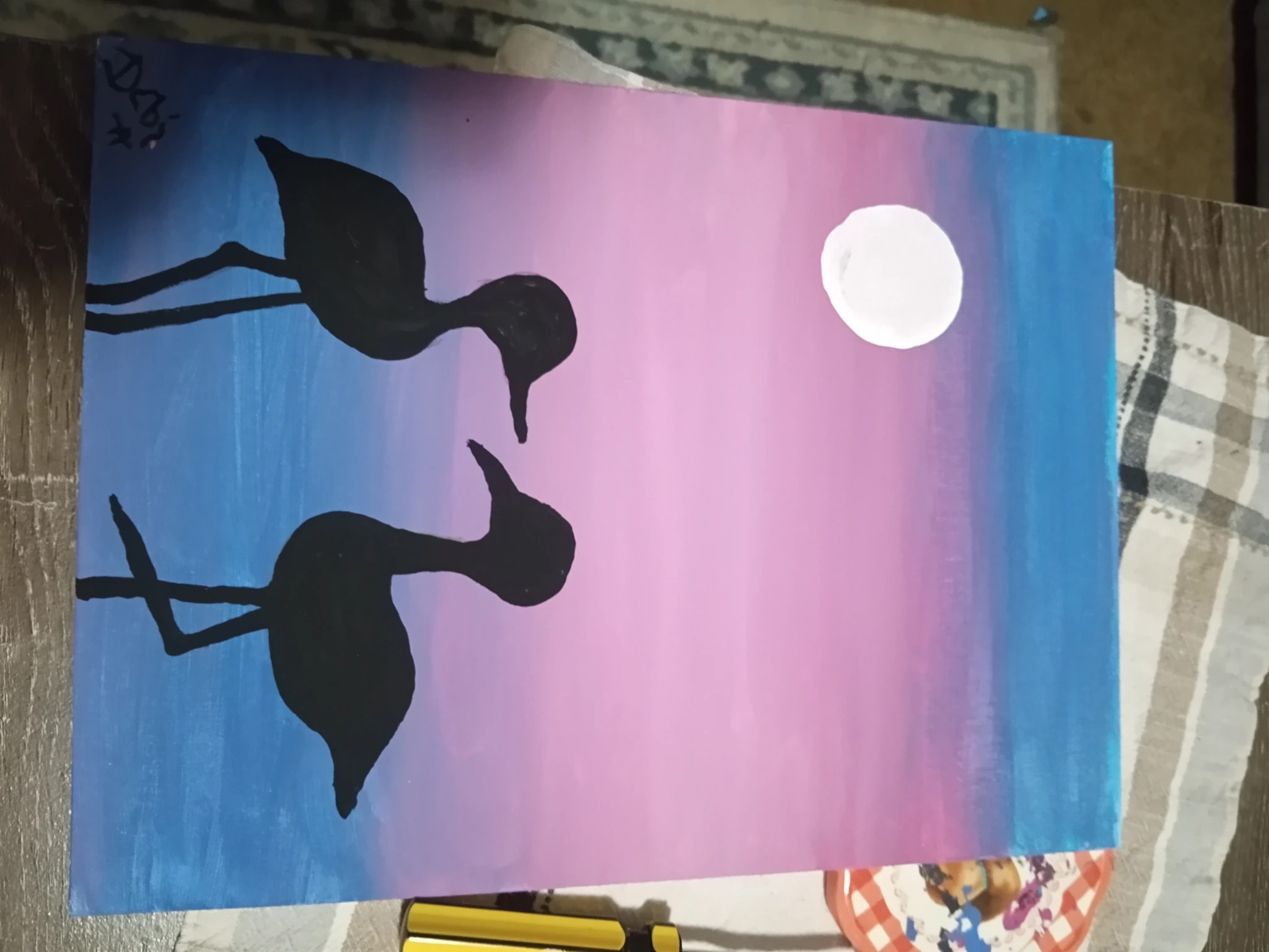 Birds Beneath the Moon