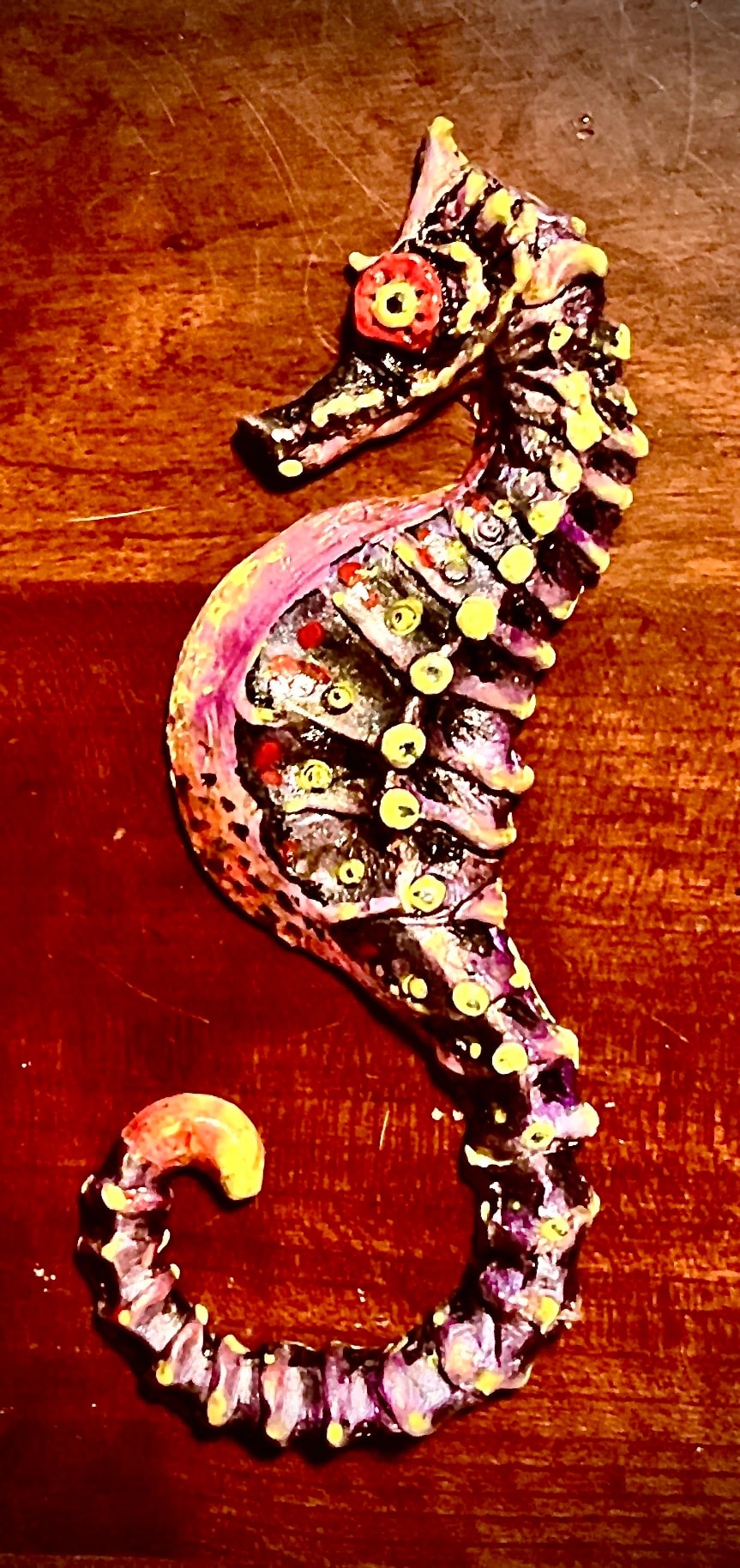 Colorful Seahorse Sculpture