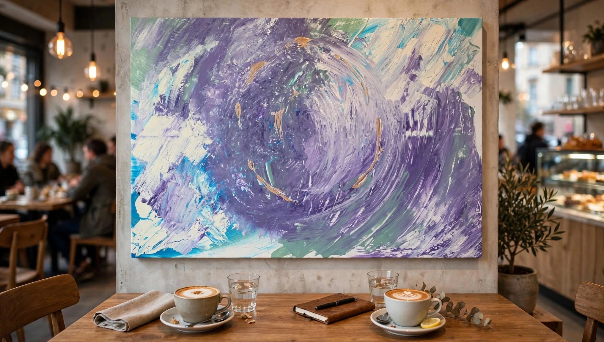 Transforming Moon": It was painted with gesture, not with a plan - because real transformation never follows a plan.