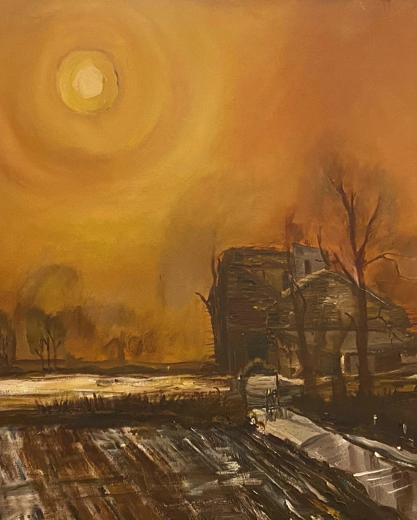 Amber Cabin at Dusk