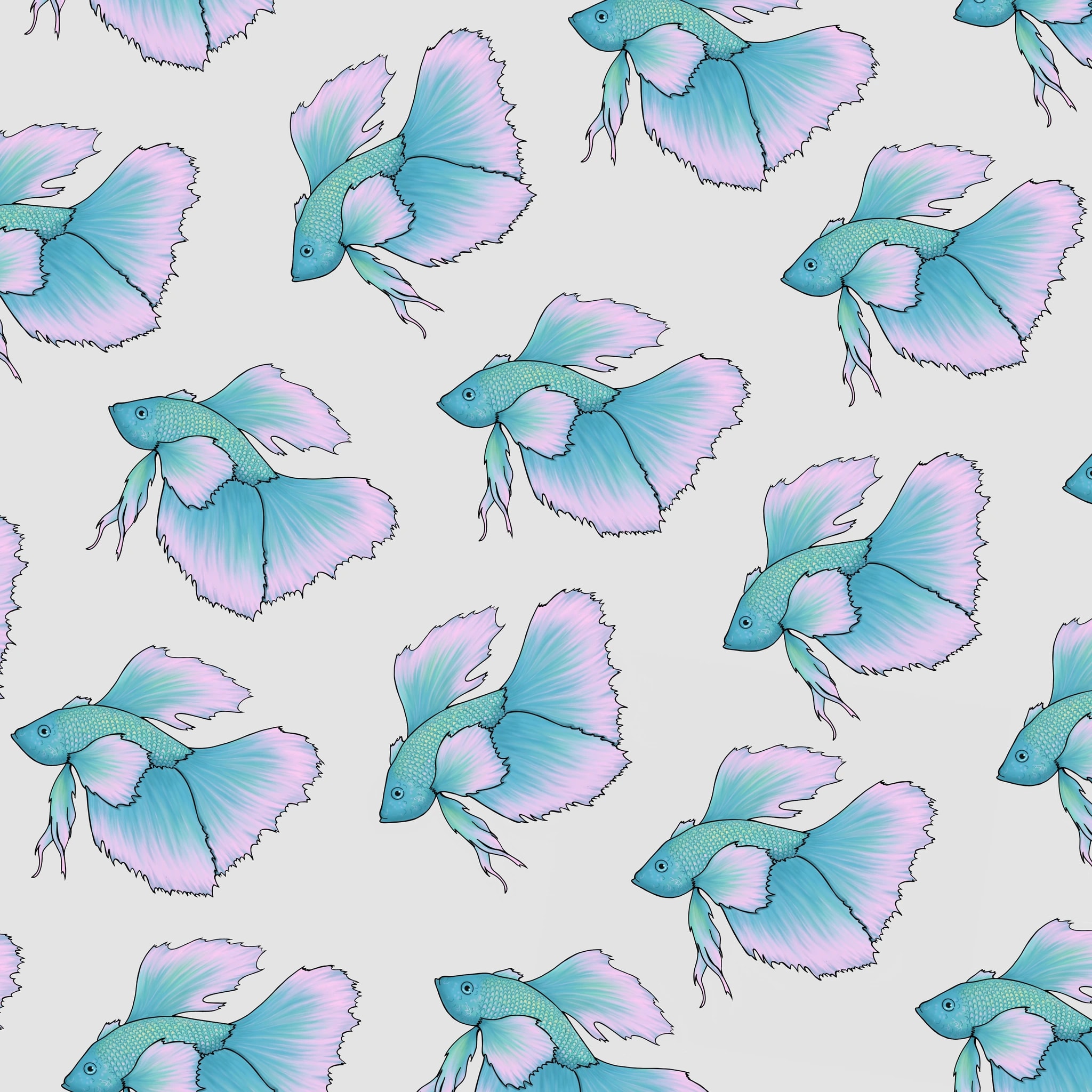 Turquoise Betta Pattern