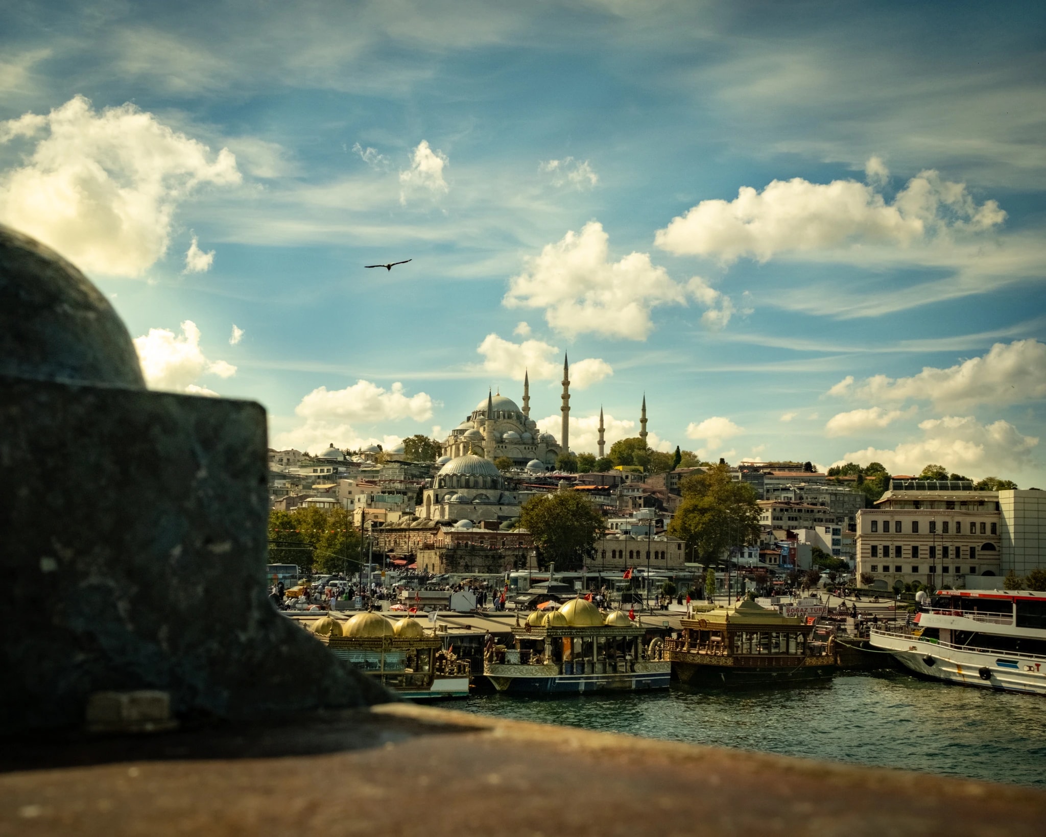 Istanbul Harbor Skyline