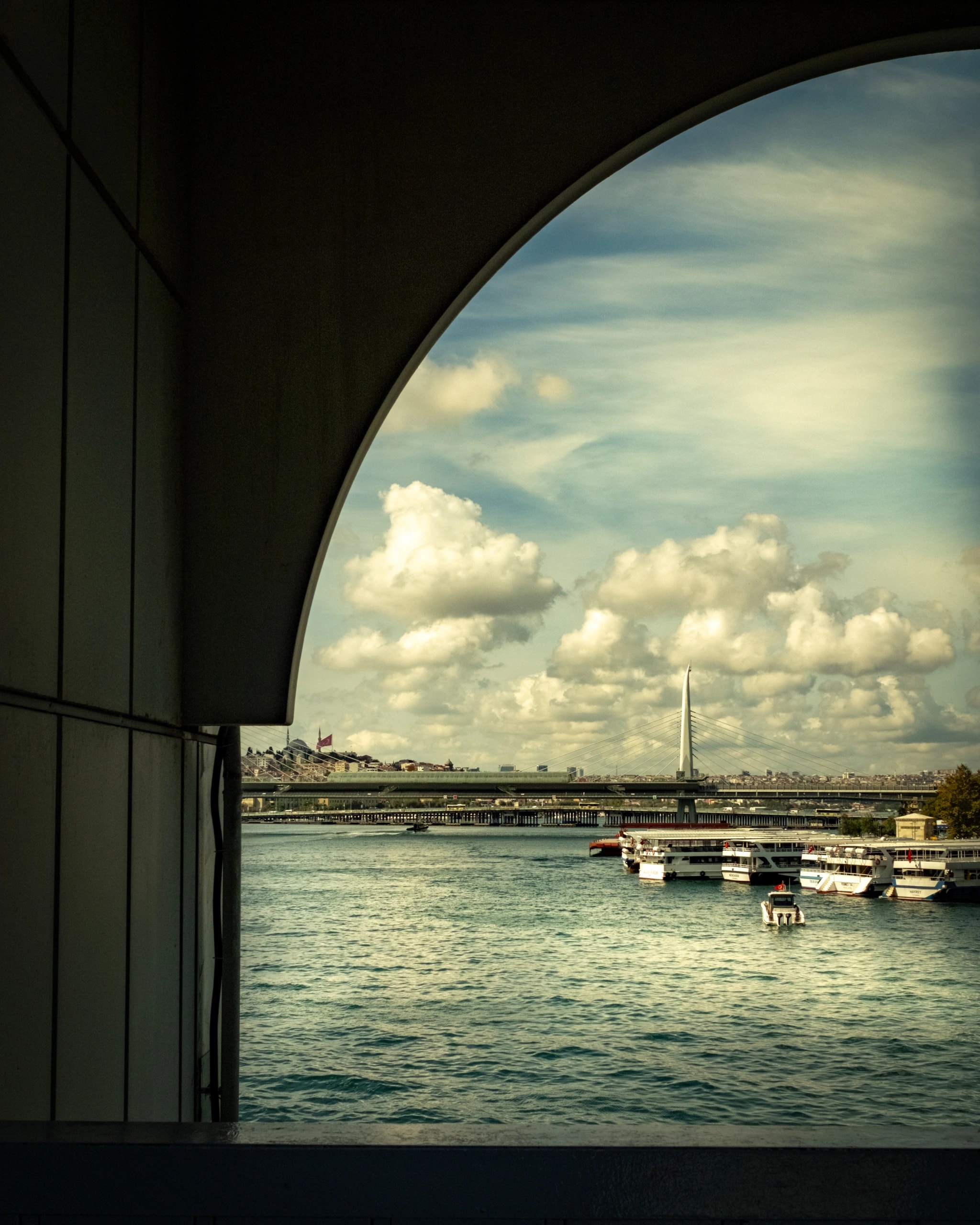 River Through the Arch