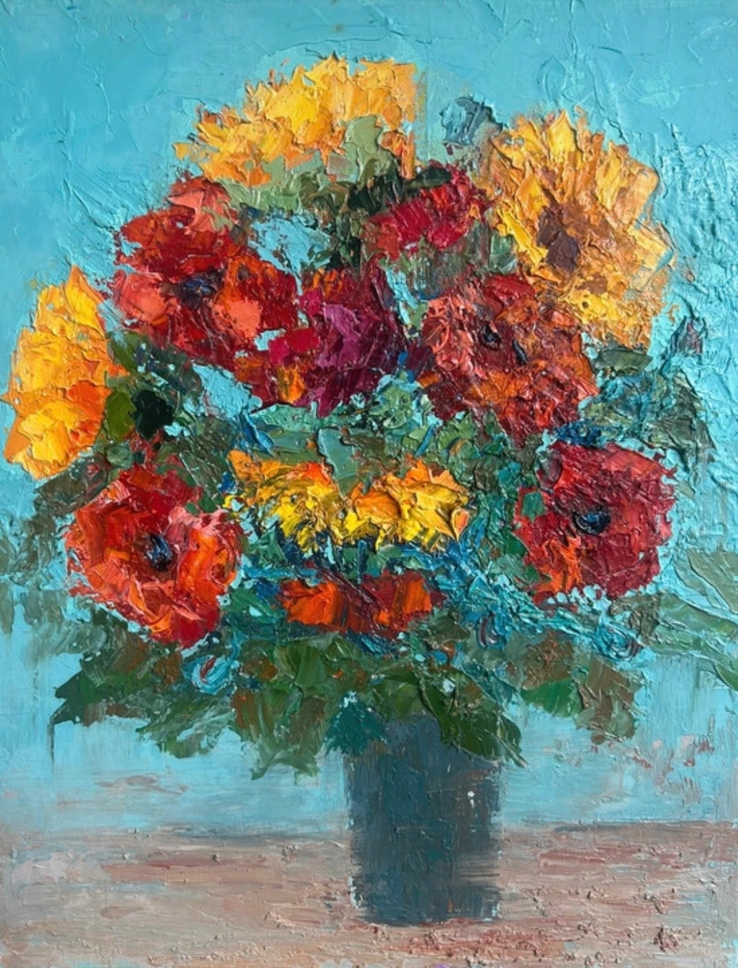 Yellow and red