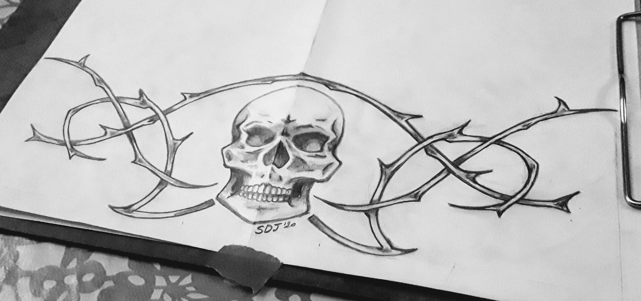 Skull Among Thorns