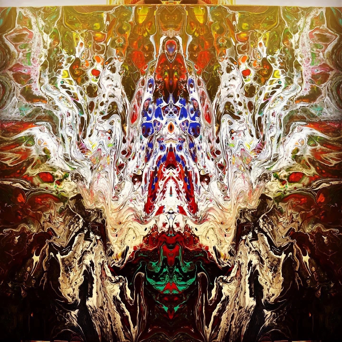 Mirrored Pigment Fiery Symmetry