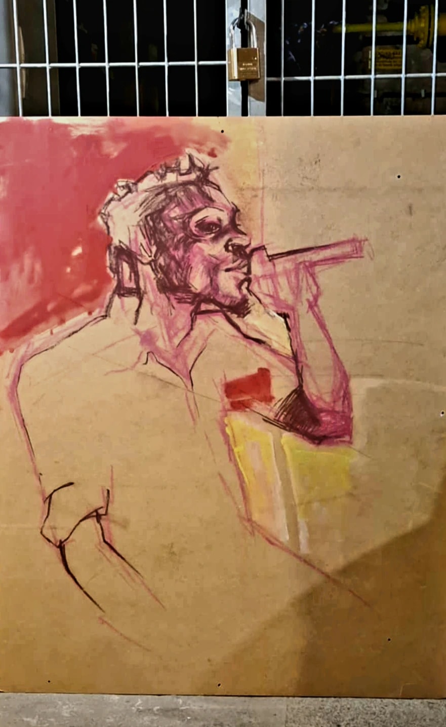 Street Smoker Portrait