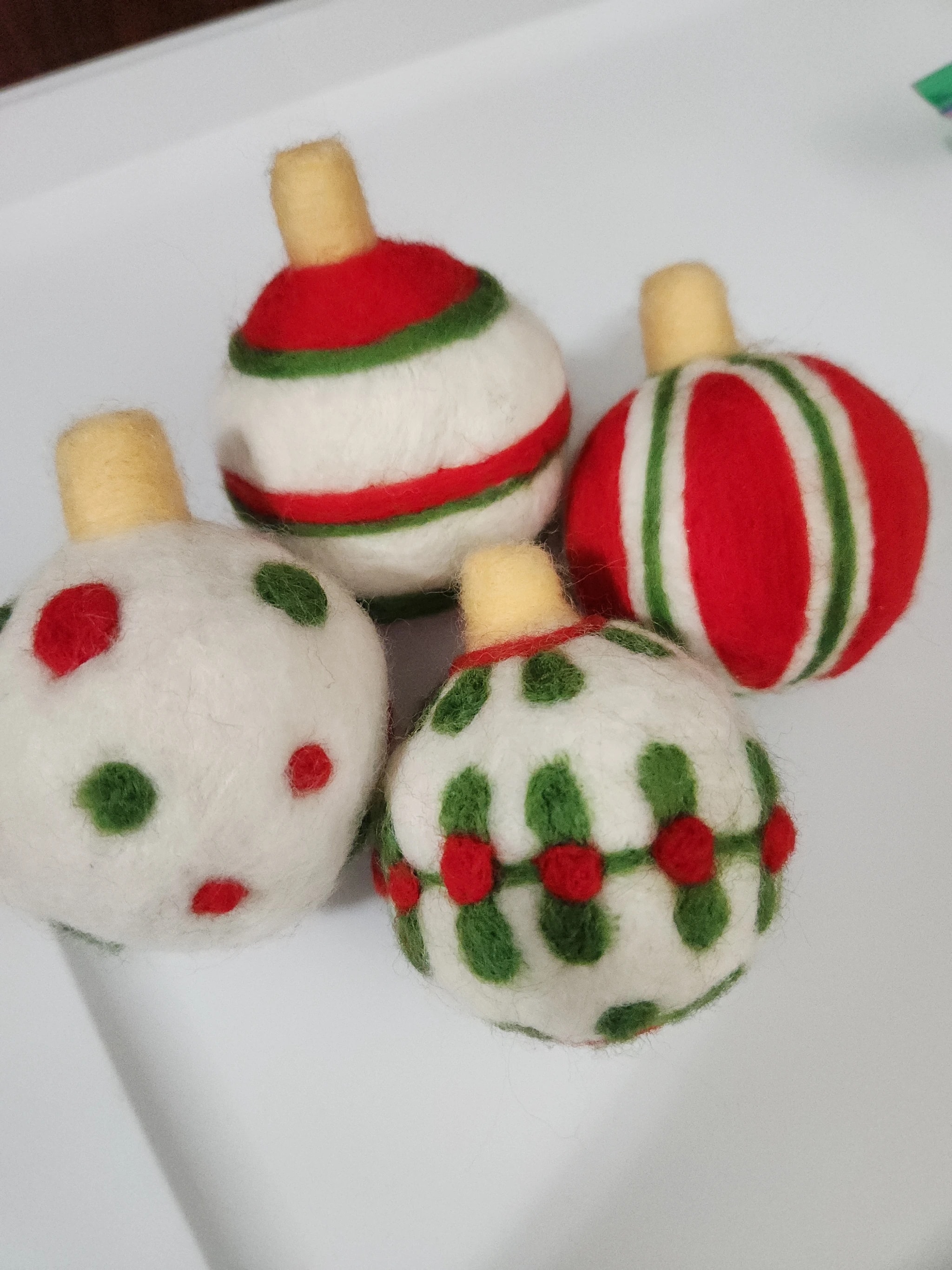 Felted Christmas Ornaments