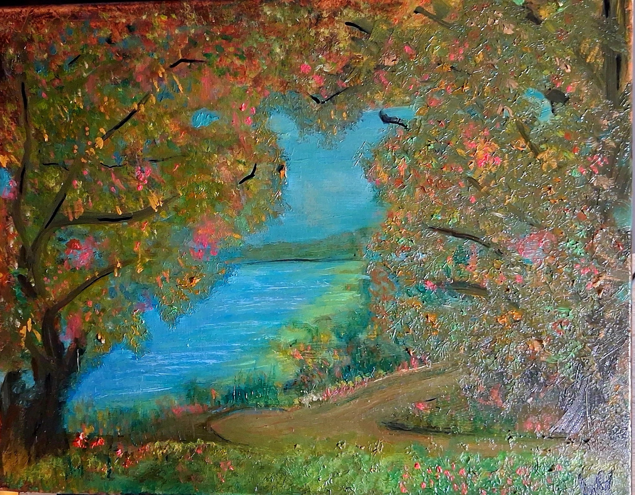 Autumn Lakeside Path