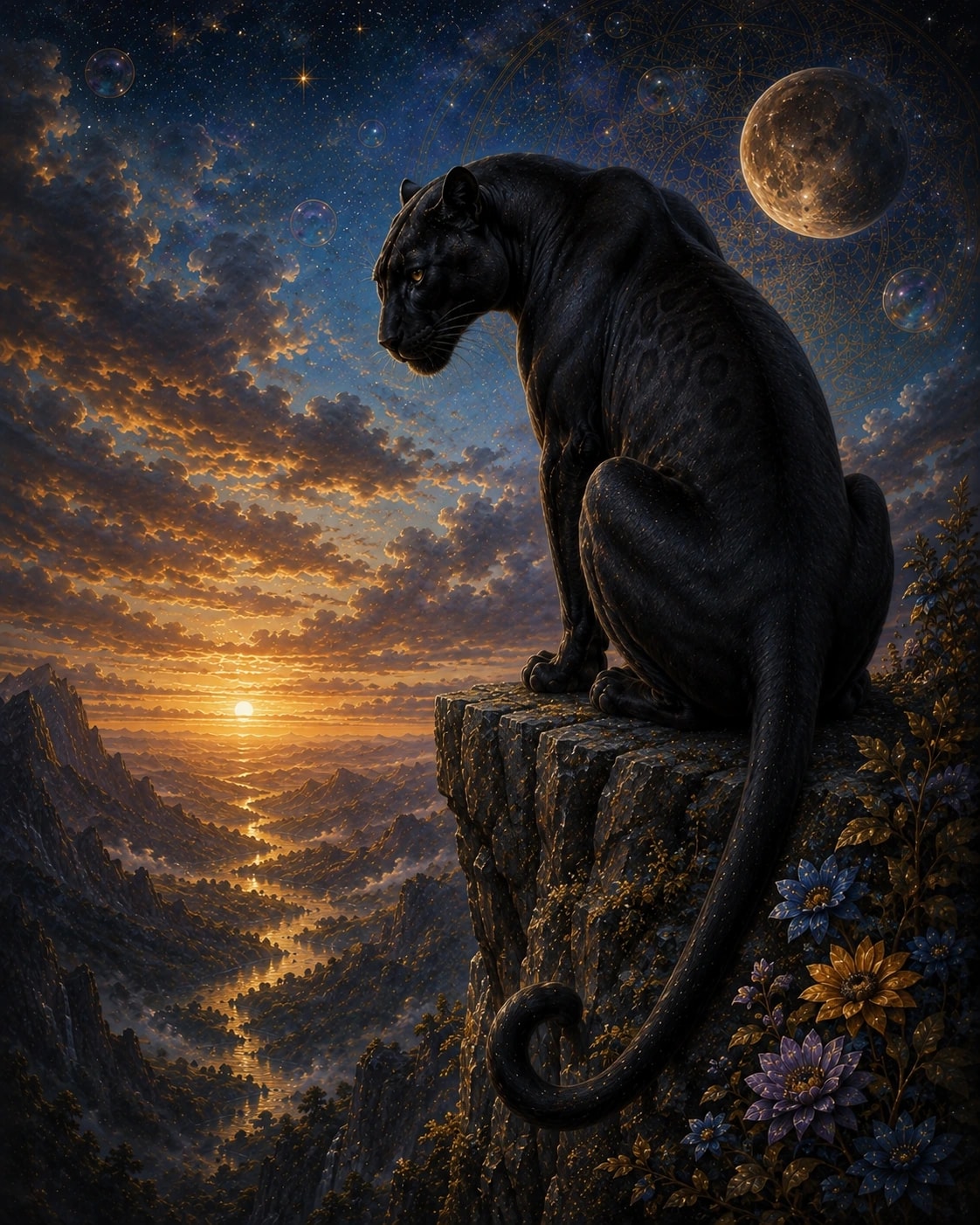 Celestial Panther Sunset