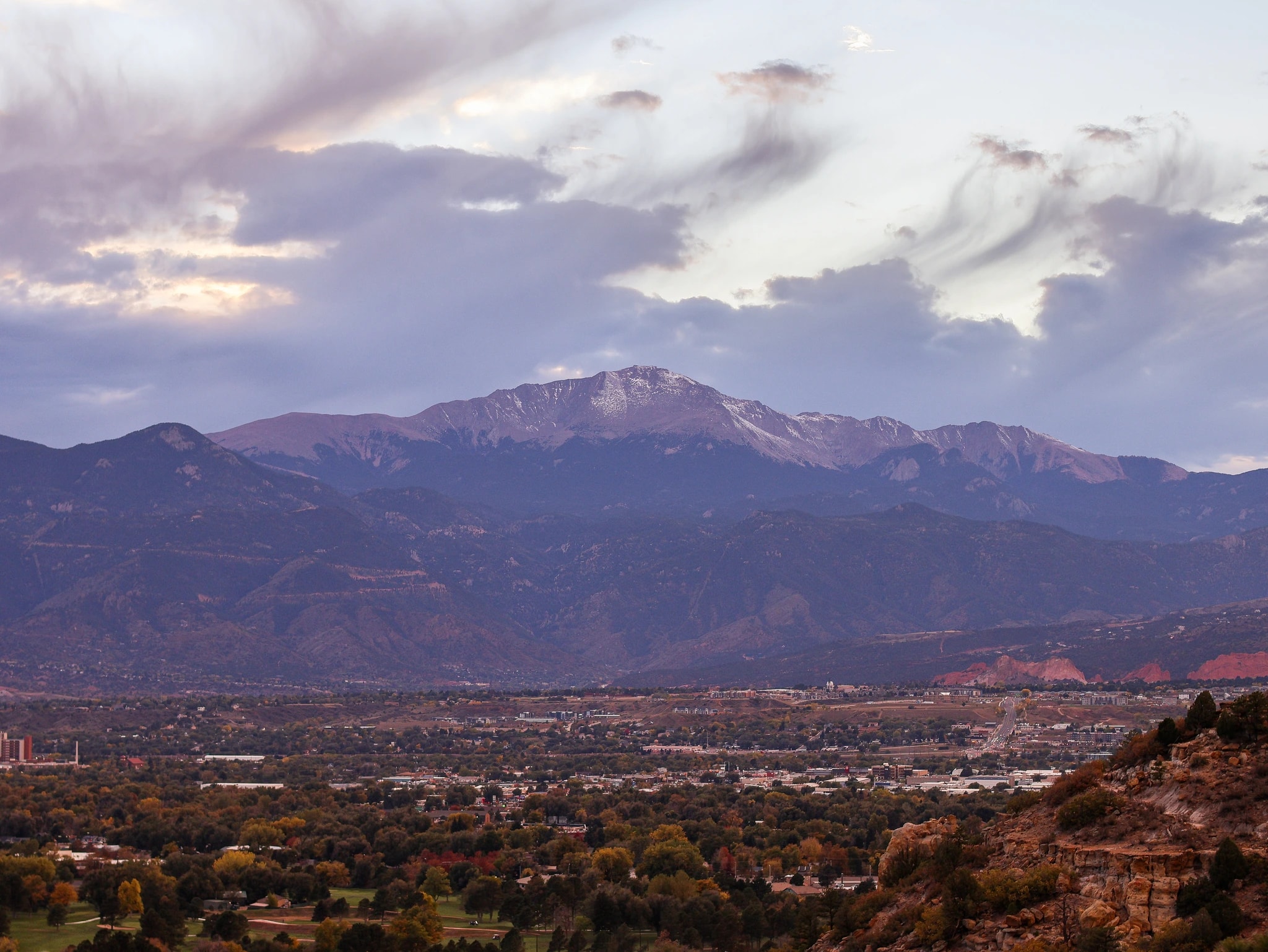 Dusk Over the Mountains