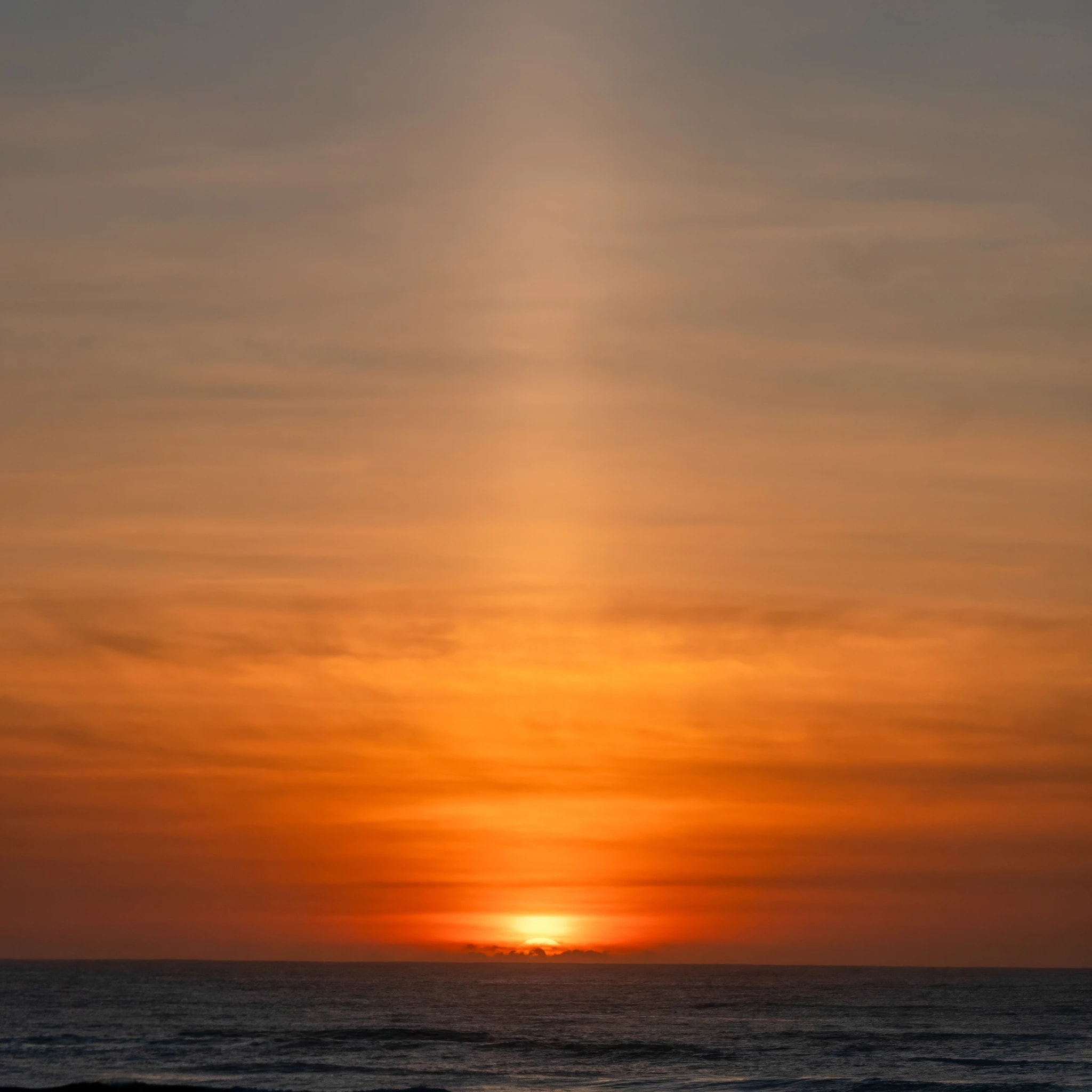 Amber Ocean Sunset