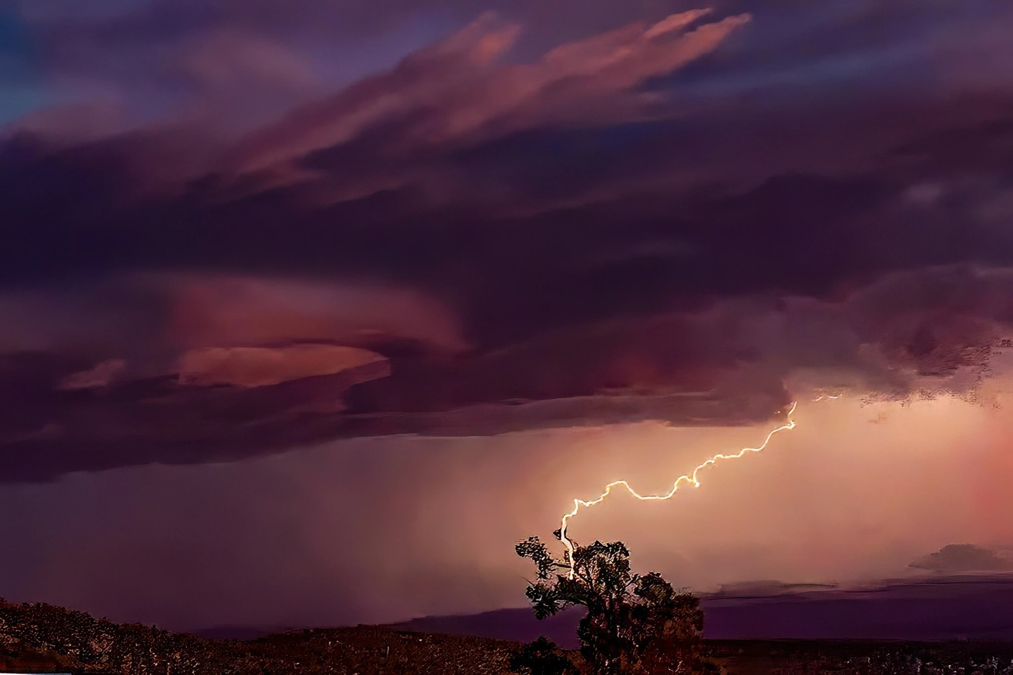 Lightning Over Dusk