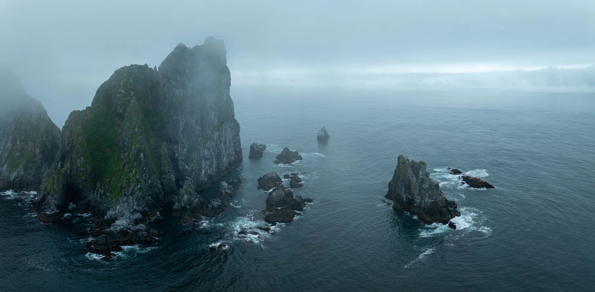 Misty Cliffs of Russia