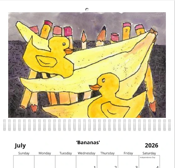 Whimsical Ducks and Bananas: A Colorful Journey Through Playful Imagination