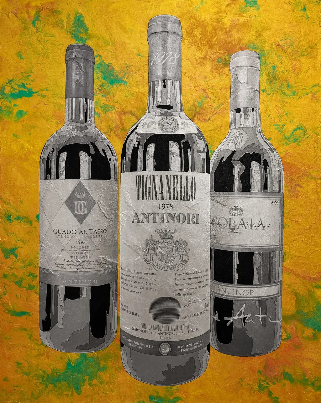 Vintage Vino: A Colorful Tribute to Timeless Wine Labels