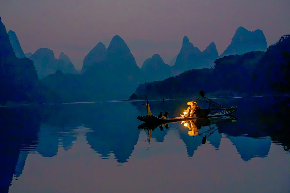 Mountain Lake Lantern