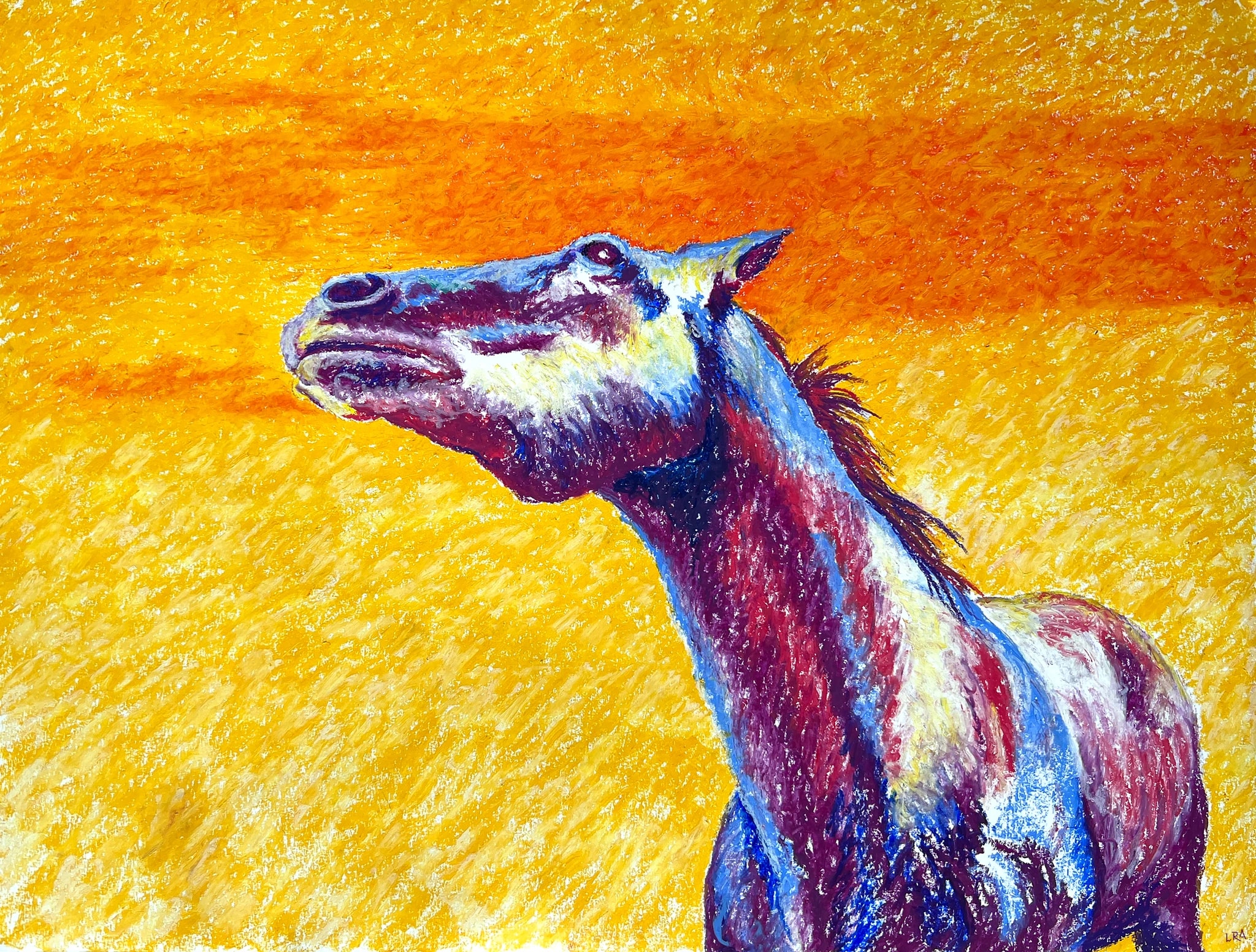 Orange Horse Portrait