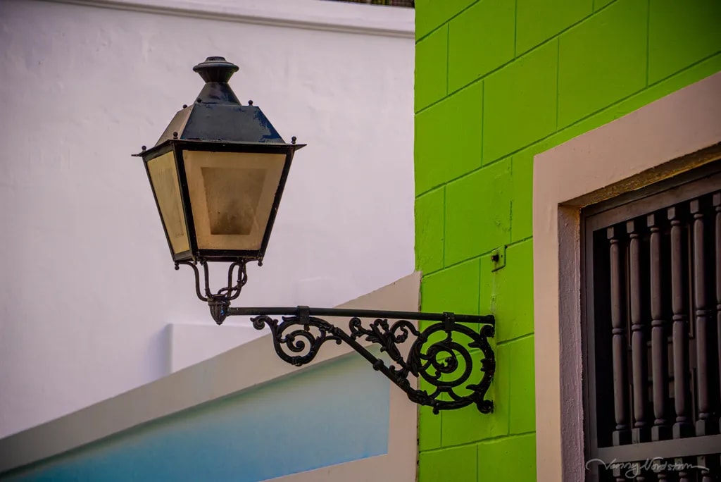Illuminated Whimsy: A Dance of Green and Light in Urban Architecture