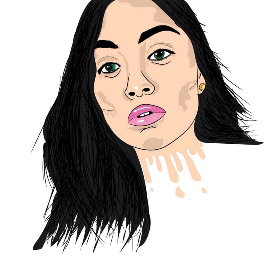 Pink Lips Portrait