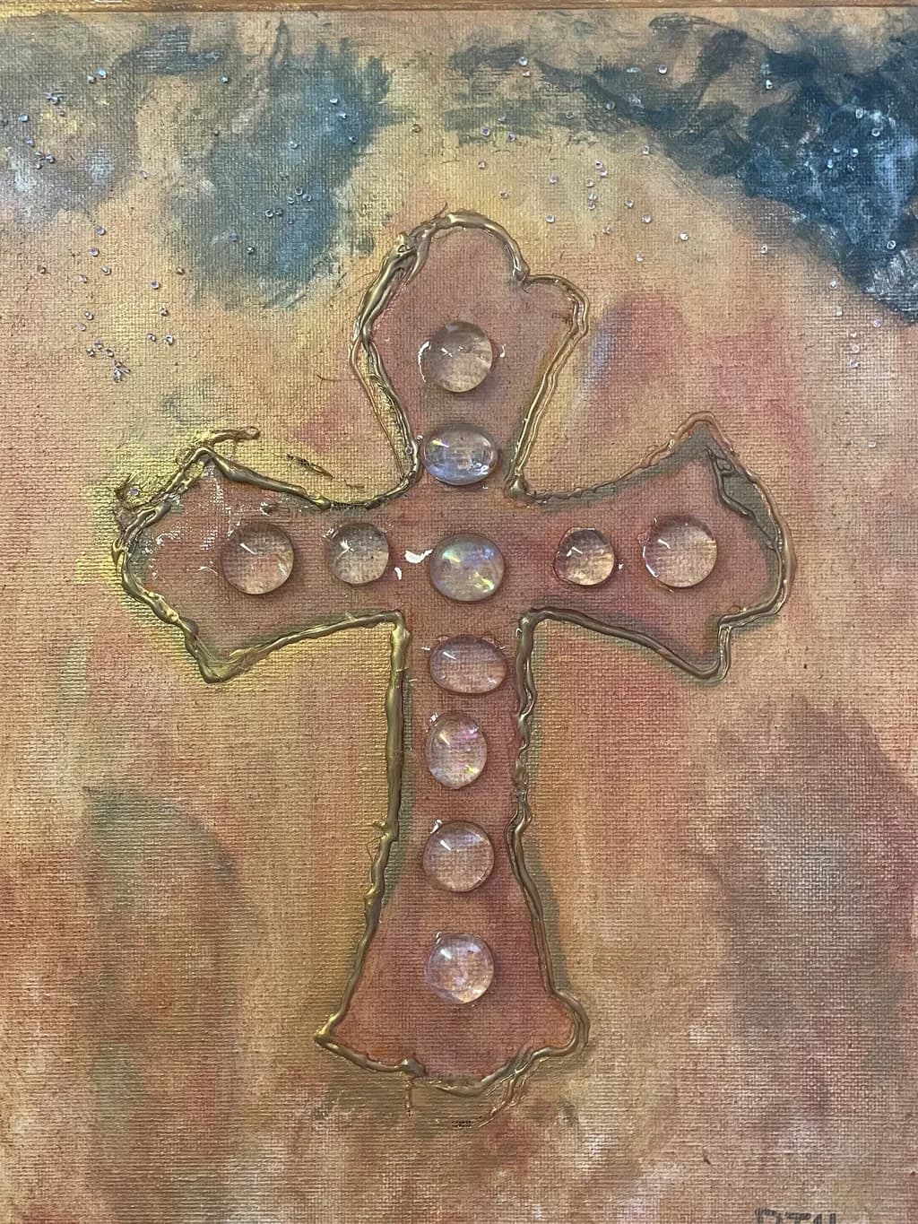 Glass Drops Cross