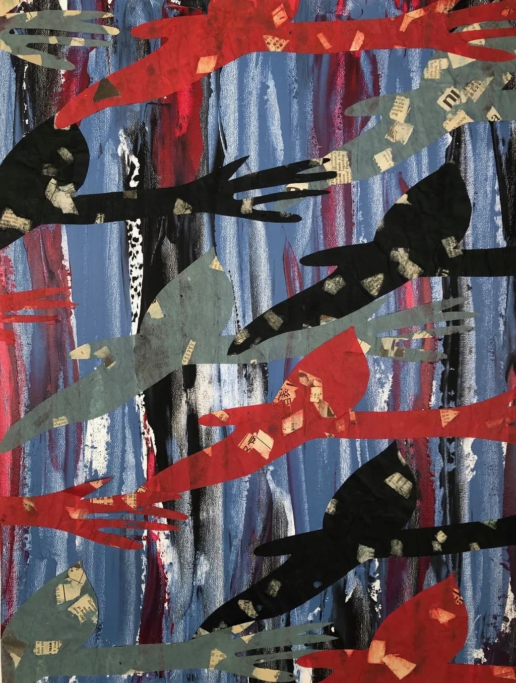 Dynamic Gestures: A Vibrant Exploration of Movement and Emotion in Abstract Art